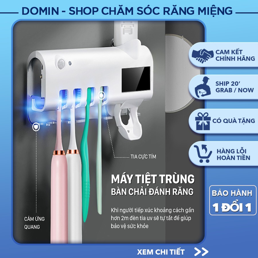 Giá Treo  Tiệt Khuẩn Bàn Chải Răng Bằng Tia UV Toothbrush Sanitizer( sử dụng tia cực tím loại sạch vi khuẩn gây bệnh )