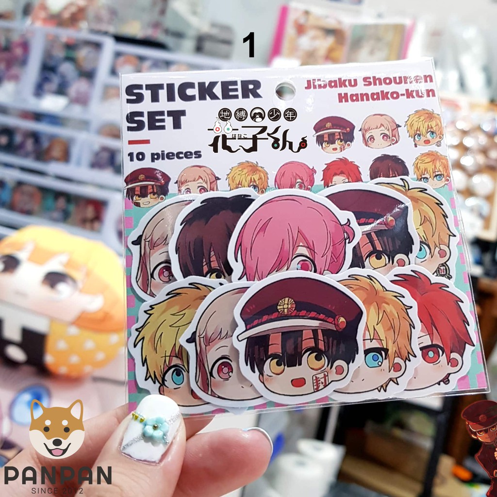 Sticker Set Nhiều Series 3 (10 HÌNH) - Hanako-kun, Identity V, Balance Unlimited, Yuru Camp