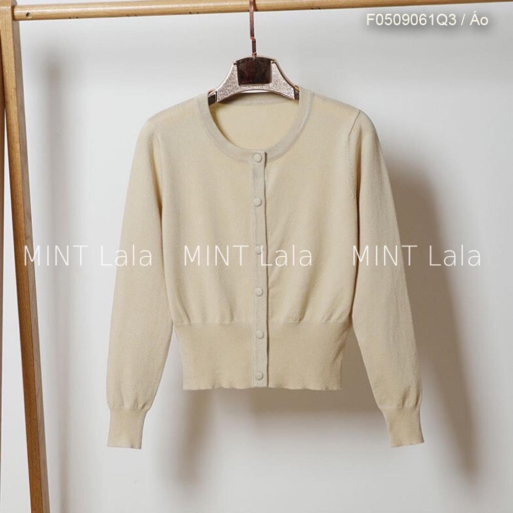 Áo khoác len tay phồng nút bọc | BigBuy360 - bigbuy360.vn