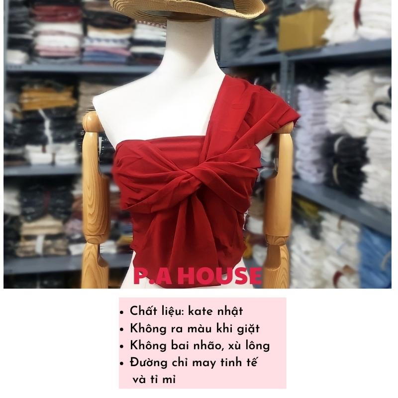 Áo Lệch Vai Thắt Nơ, Áo Nơ Chéo Vai P.A HOUSE
