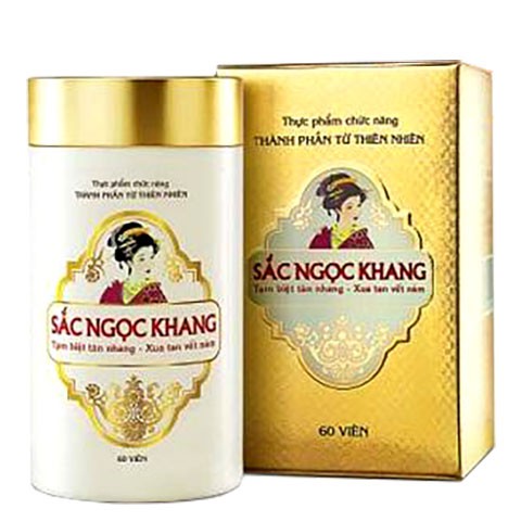 Sắc Ngọc Khang - hỗ trợ điều trị nám da, sạm nắng, tàn nhang, giúp bổ huyết, hoạt huyết, chống lão hóa (Hộp 60 viên)