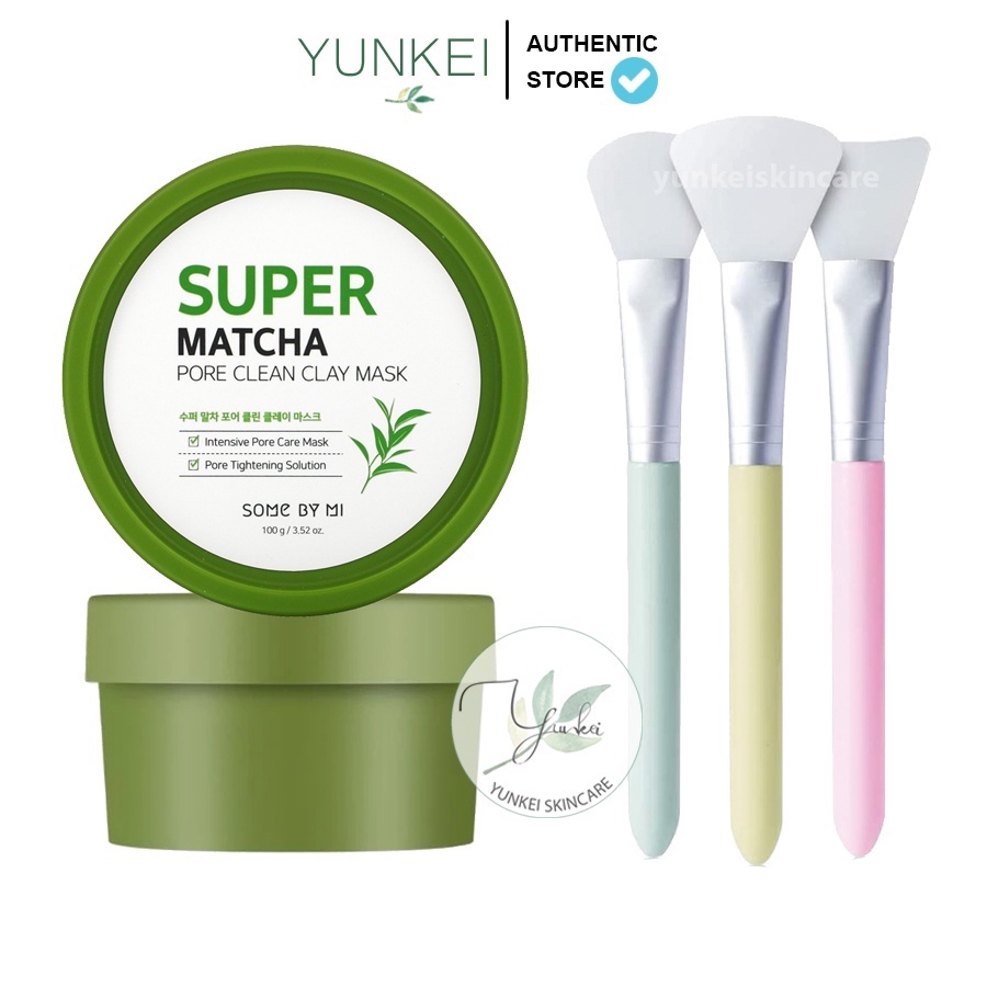 Mặt nạ đất sét trà xanh Some By Mi Super Matcha Pore Clean Clay Mask (Nhungshika)