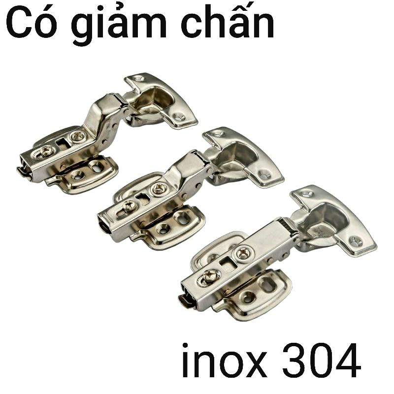 Bản Lề Bật Có Giảm Chấn Inox 304, Bản Lề Tủ Bếp, Bản Lề Tủ Quần Áo