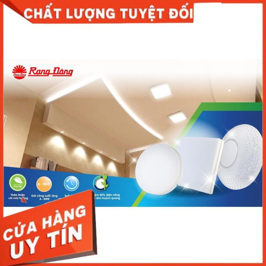 [ Đèn LED ốp trần vuông Rạng Đông model LN12N đế nhựa ]