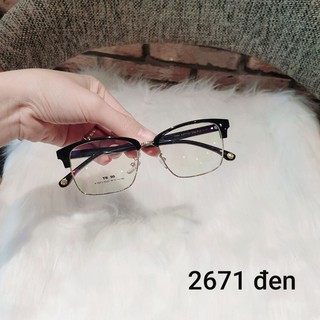 Kính cận trong gọng nửa viền 2671