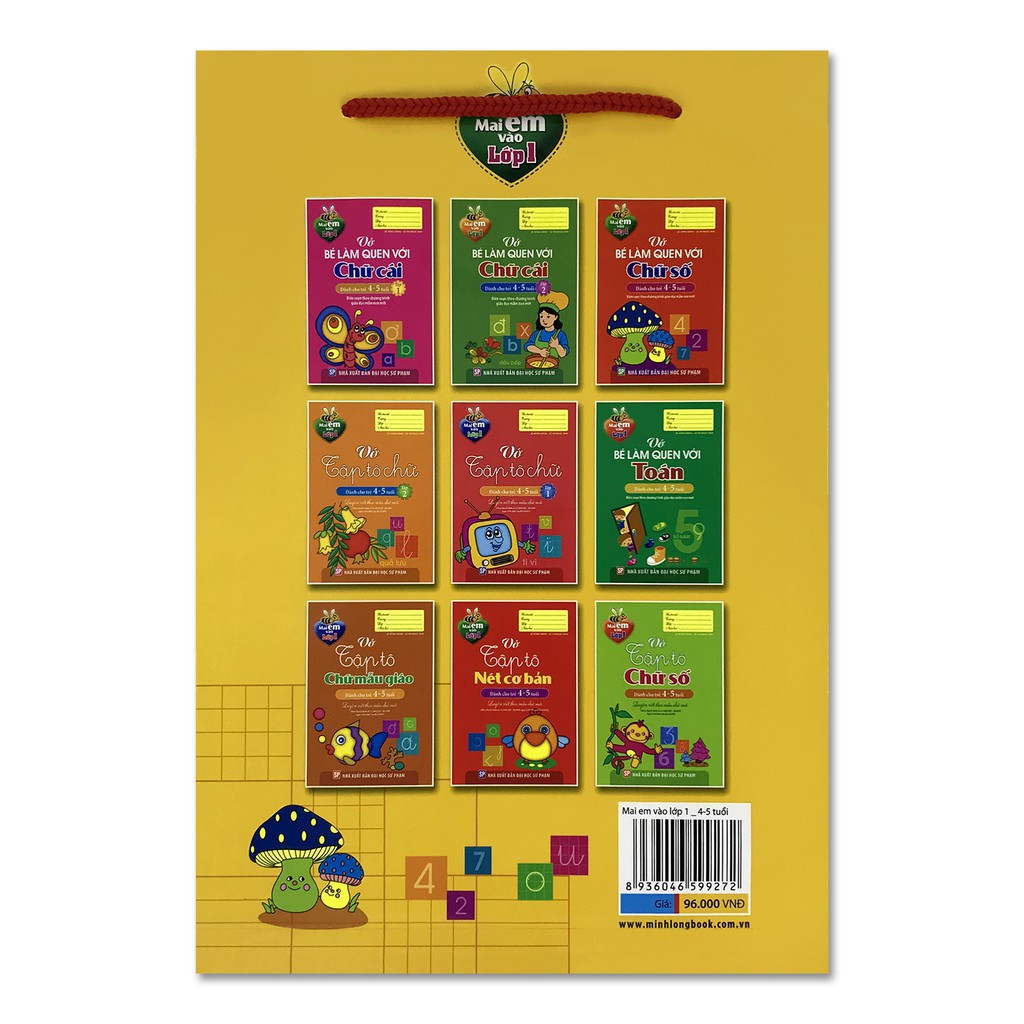 ách - Mai em vào lớp 1 (Túi 9 cuốn, 4-5 tuổi) | BigBuy360 - bigbuy360.vn