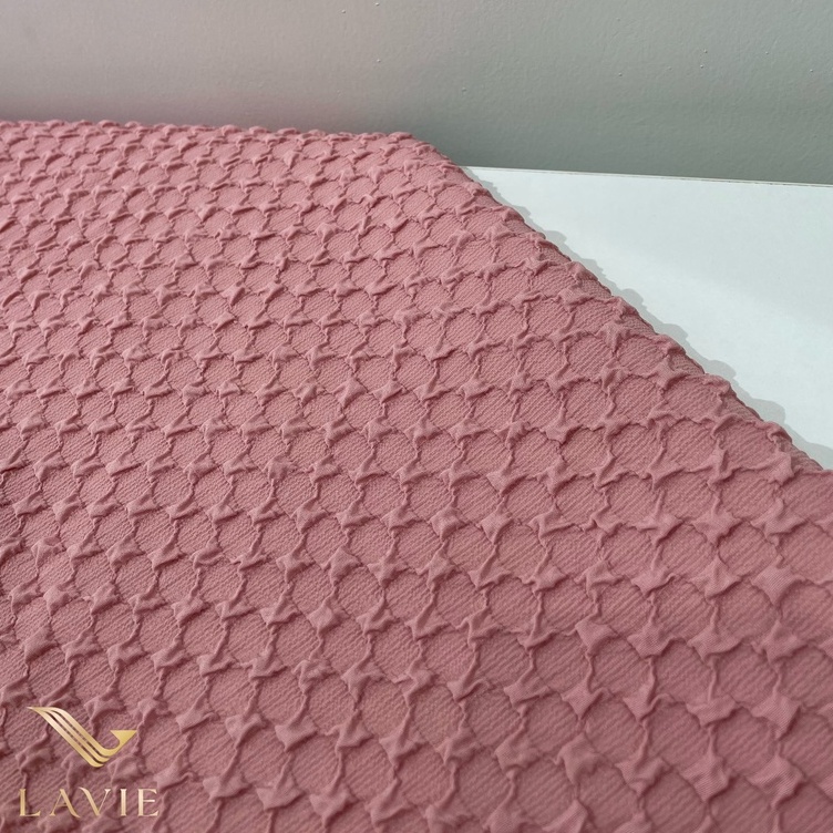 Vải Xốp Tổ Ong cao cấp nhà Lavie co giãn, mềm, vải may váy đầm, form xoè, váy dạ hội