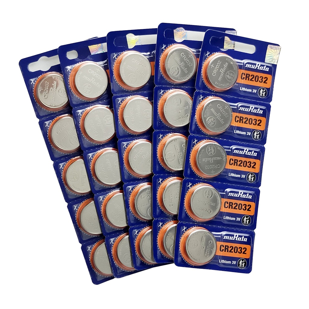 Pin Khuy Cúc Áo MURATA CR2032 - CR2025 - CR2016 - CR1632 - CR1620 - CR1616 - CR1220 3V Lithium