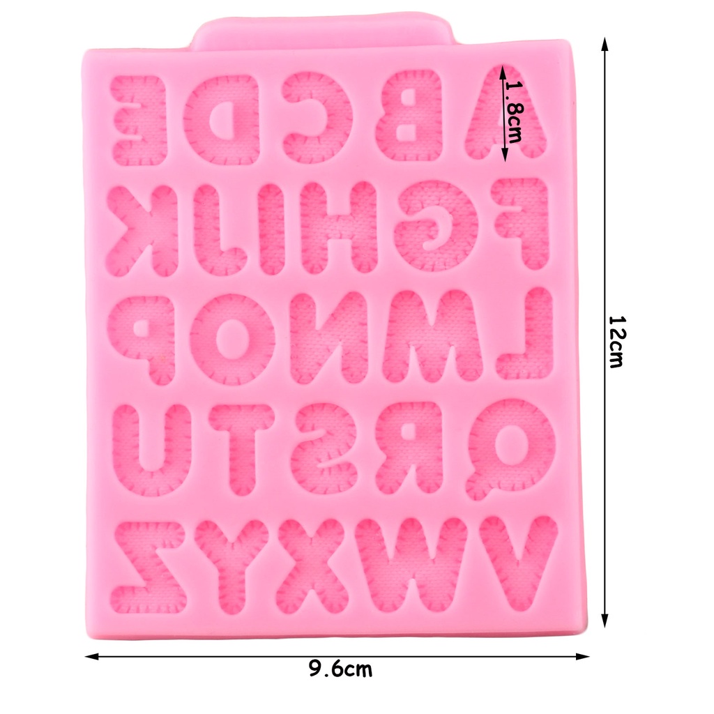 Khuôn Silicone Tạo Hình Chữ Cái Dùng Để Trang Trí Bánh Kem