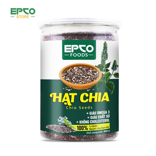 Hạt Chia Nam Mỹ Giảm Cân EPCO Foods (Hũ 400g)