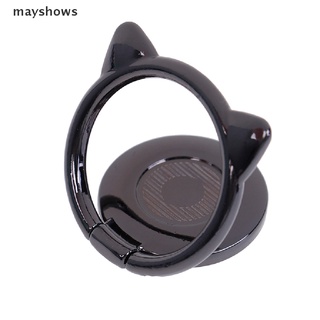 [mayshows] Universal cat ear cute finger ring holder 360 rotate mobile phone stand [new]