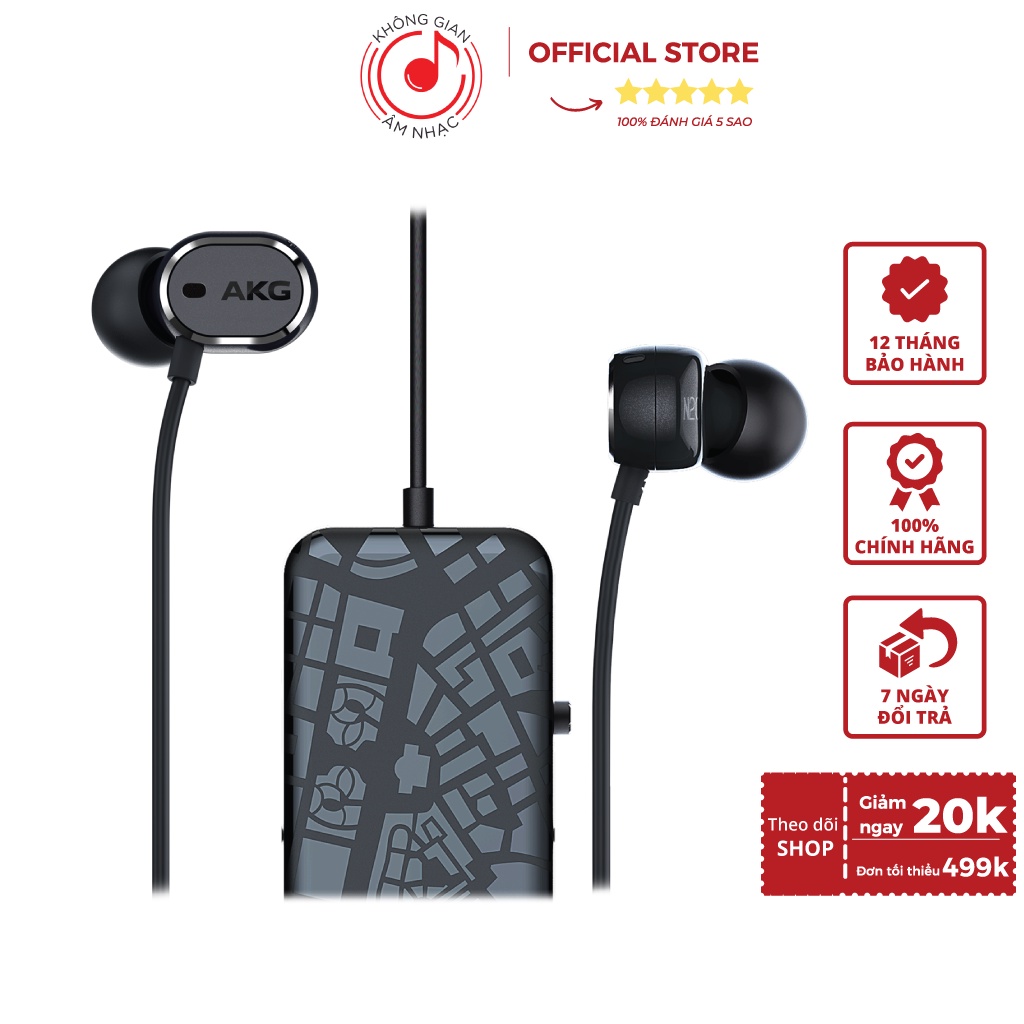 Tai Nghe Nhét Cao Cấp Tai Hi-Res AKG N20NC - Chính Hãng PGI