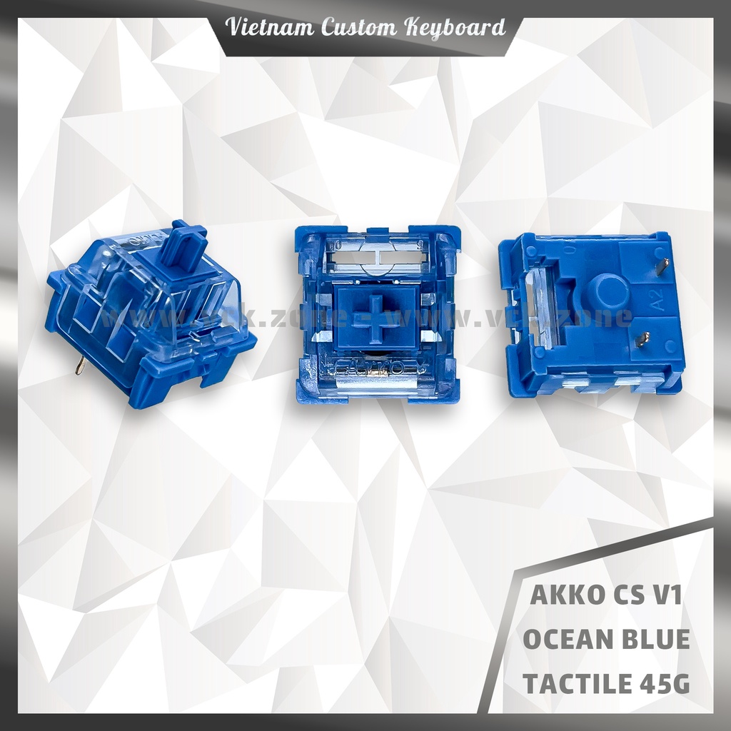 Akko CS V1 Switch | Pack 45 Switch Fullbox | Linear/Tactile | Rẻ Đẹp Hiệu Năng Cao | Thay Thế Gateron &amp; Jwick | VCK