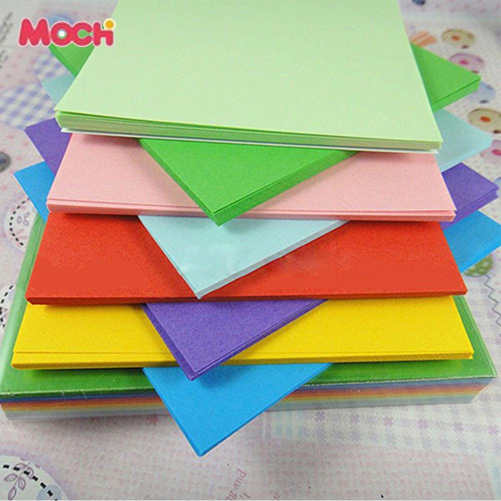 Giấy gấp Origami hai mặt hình vuông cho bé