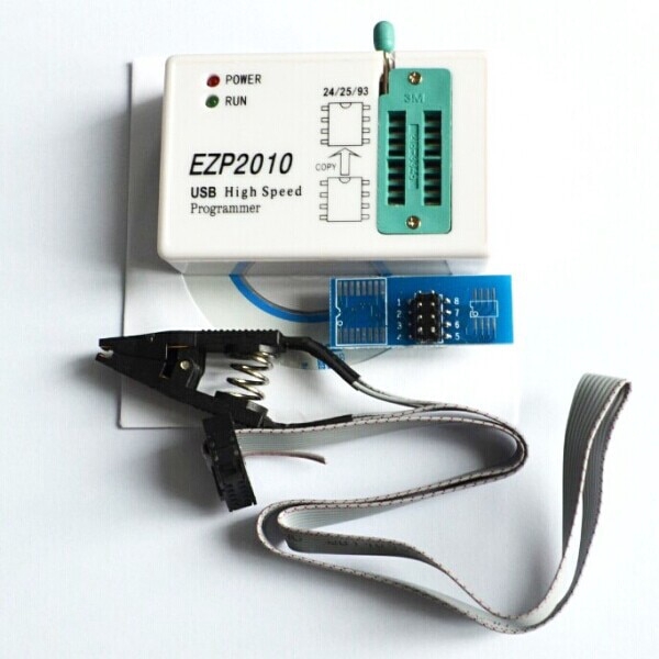 Bộ cài đặt ezp2010 USB SPI tốc độ cao 24 25 93 EEPROM 25 + phụ kiện kẹp thử nghiệm soic8 sop8