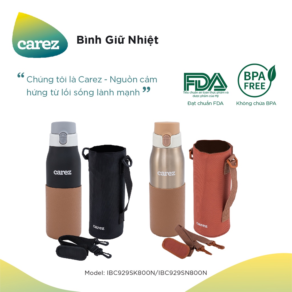 Bình Giữ Nhiệt CAREZ 800ml IBC929SN800N