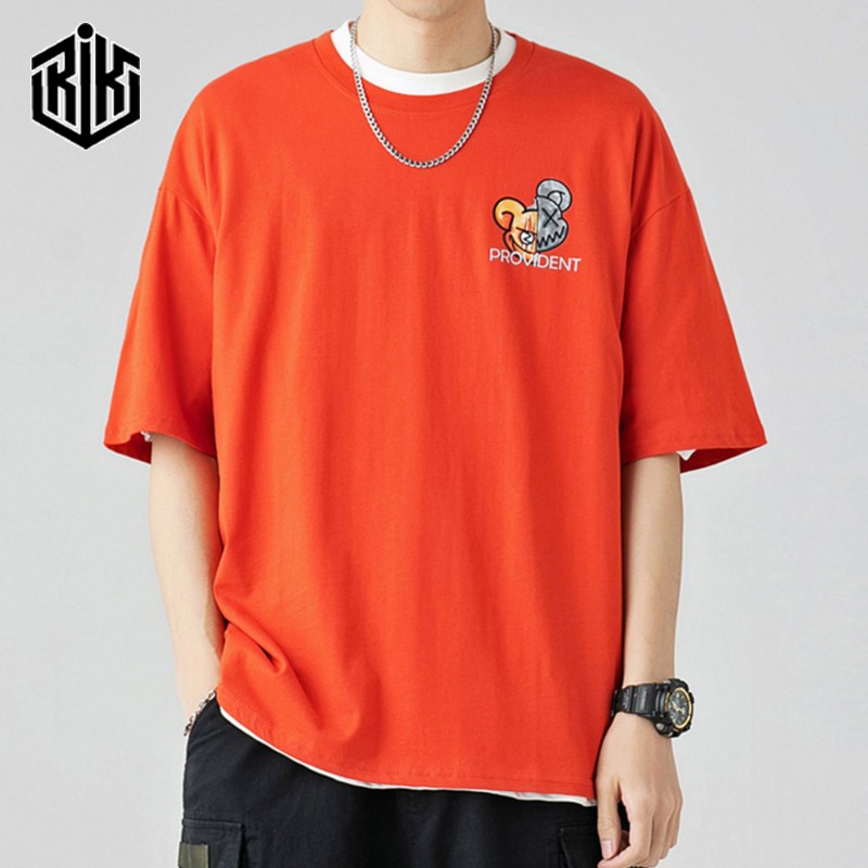 Áo thun Unisex RIK tay lỡ nam nữ Oversize phông form rộng