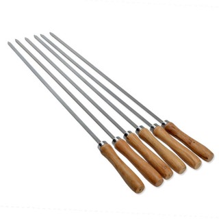 Xiên que cán gỗ nướng thịt BBQ