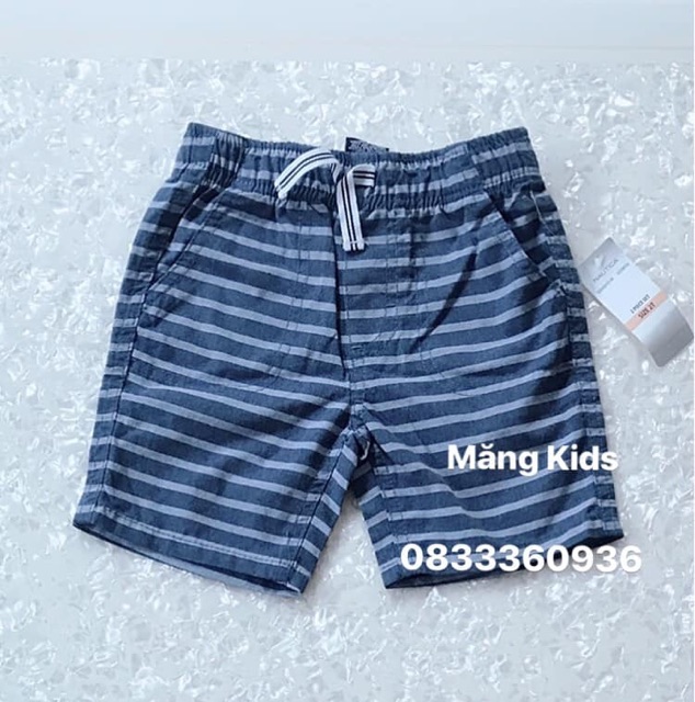 Quần Short Bé Trai Kẻ Xanh Nautica