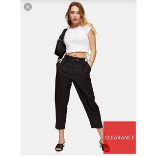 Quần tây âu công sở baggy asos cạp cao vnxk quần tây trouser paperbag đen form suông phối nịt belt xuất khẩu dư xịn