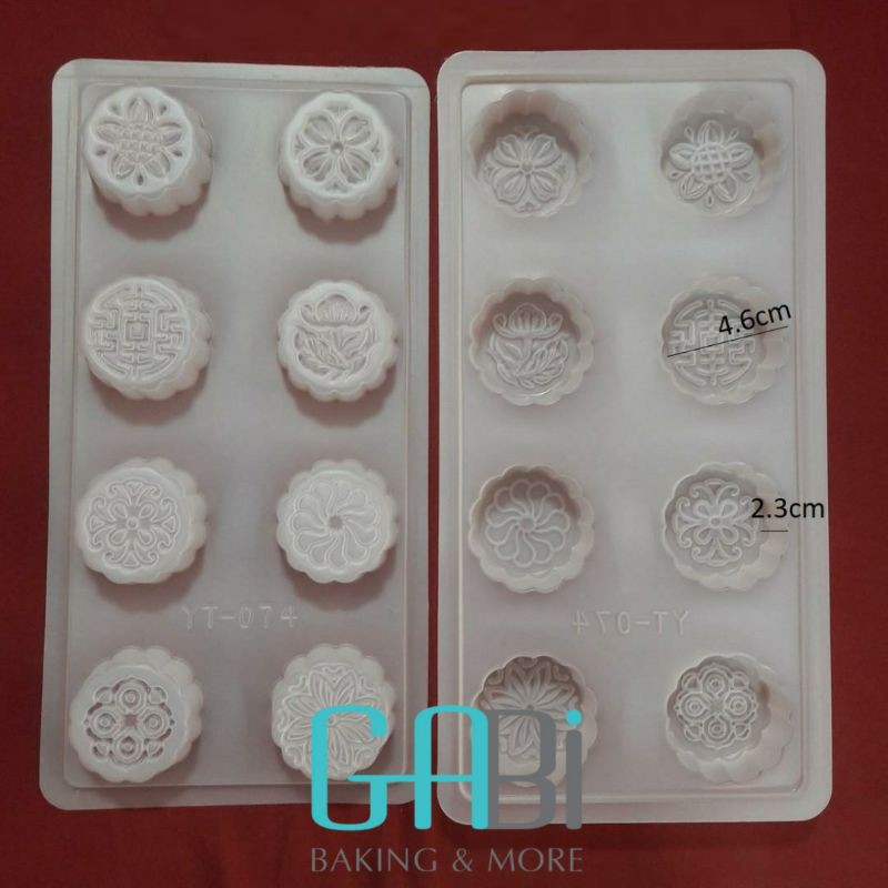 Khuôn rau câu trung thu 8 hình mini (bánh 50g)