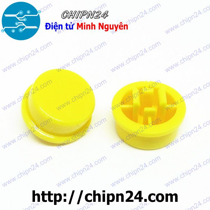 [10 CÁI] Nắp chụp nút nhấn 12x12 B3F-4055 Vàng