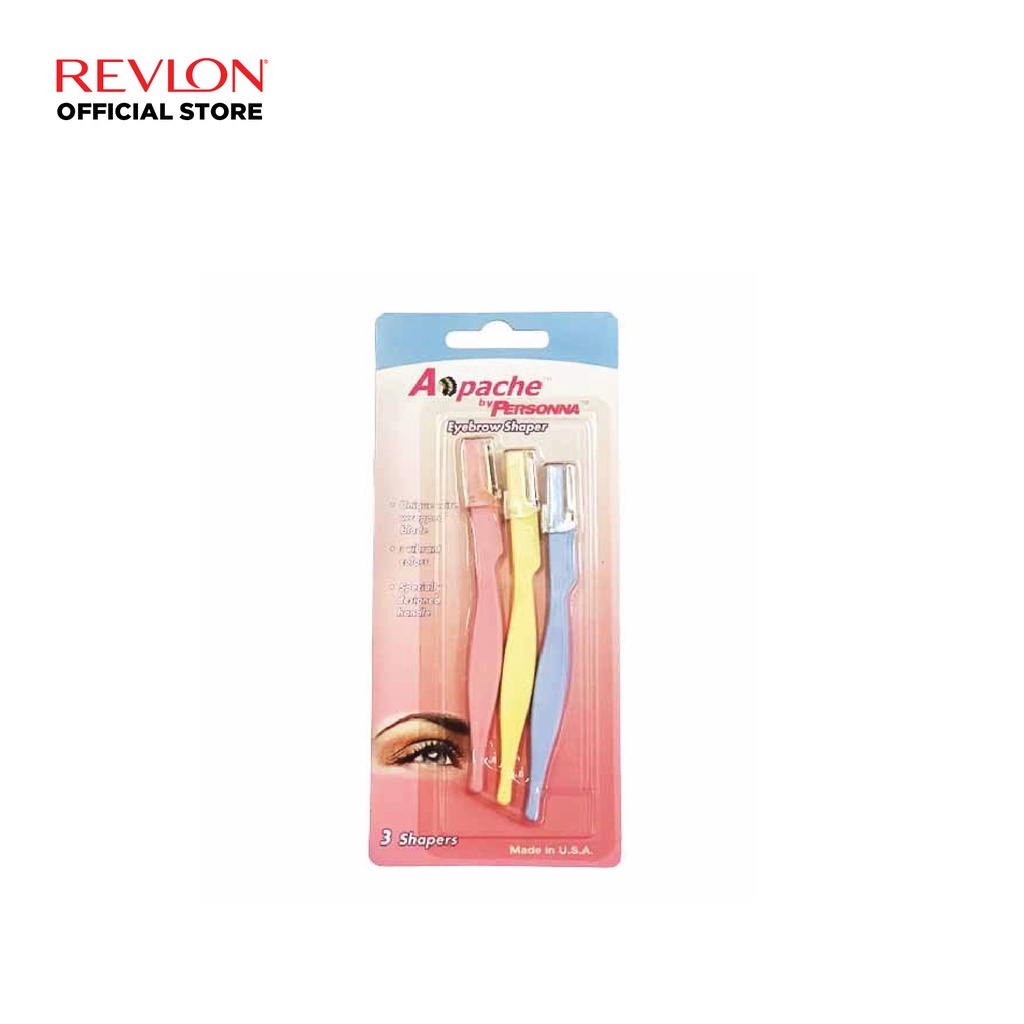 Set 3 Dao Cạo Chân Mày Lưỡi Đơn - Revlon Apache by Personna Eyebrow