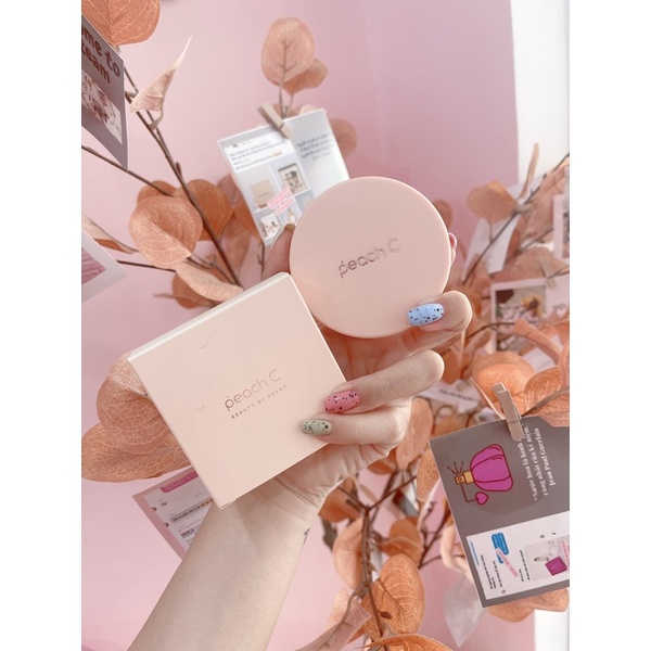 Phấn nước Cushion Peach c tone trắng hồng và trung bình | BigBuy360 - bigbuy360.vn