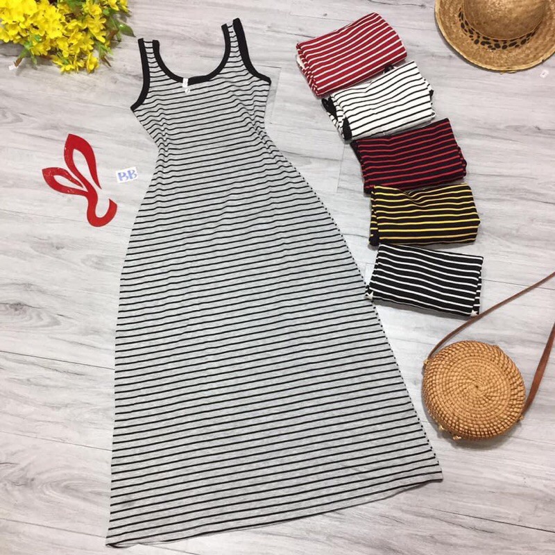 Đầm thun suông maxi kèm hình thật | BigBuy360 - bigbuy360.vn