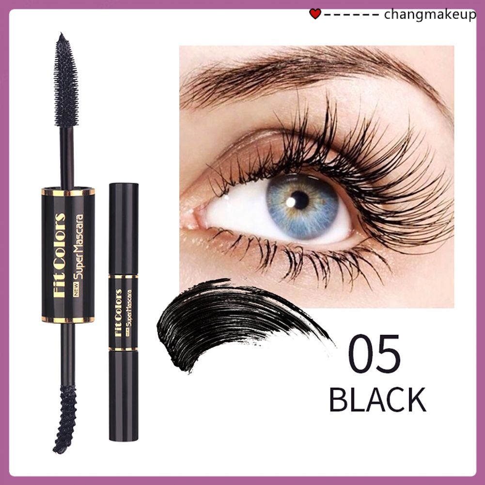Mascara Hai Đầu Màu Sắc Không Thấm Nước Chống Nhòe Chuốt Dày Và Cong Mi