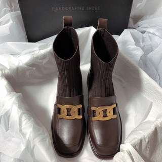 BOOT DA CỔ LEN ĐẾ 3CM