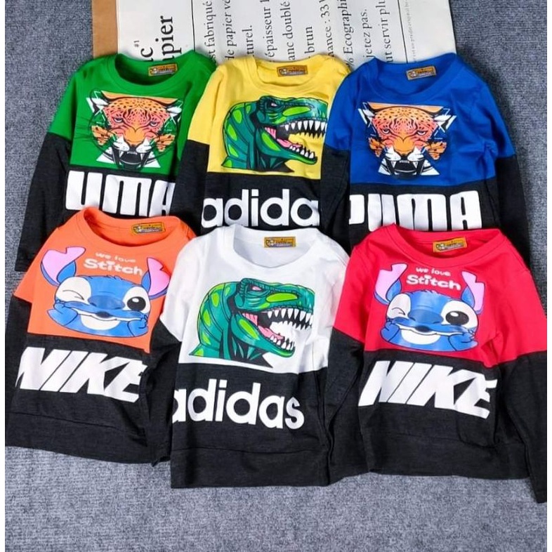 Bộ tay dài quần dài thun cotton 4 chiều cho bé size đại