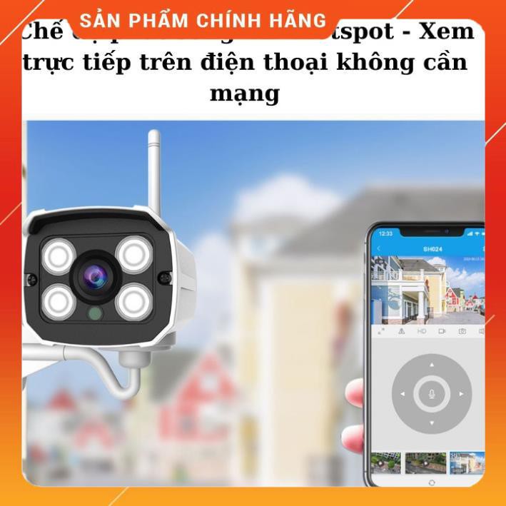 Camera wifi ngoài trời Srihome Sh024 , phát hiện chuyển động , chế độ offline tiện dụng AP hotspot , camera ip , camera