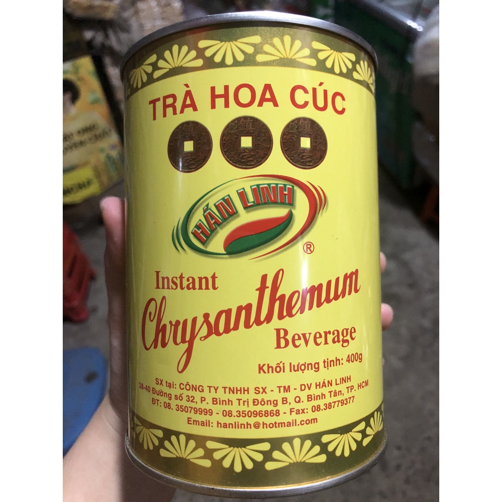 TRÀ HOA CÚC MẬT ONG HOÀ TAN HÁN LINH DẠNG LON 400 GRAM