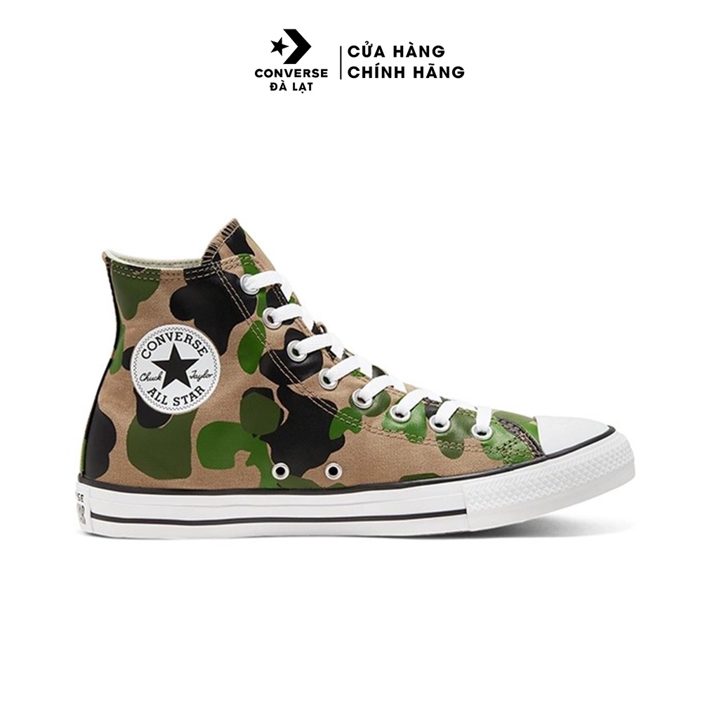 Giày sneaker cổ cao họa tiết camo Converse Chuck Taylor All Star Archival Camo Hi - 166714C