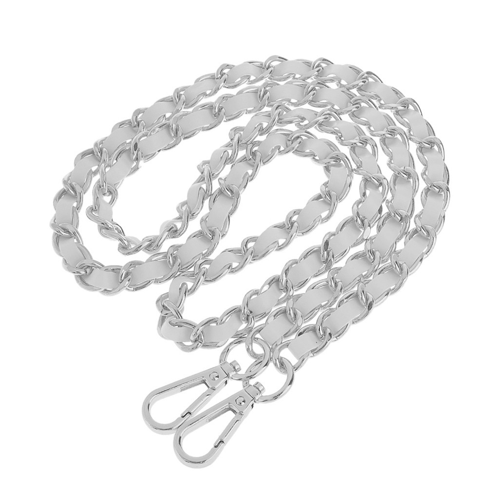 Dây Xích Thay Thế Cho Túi Xách Màu Bạc + Trắng