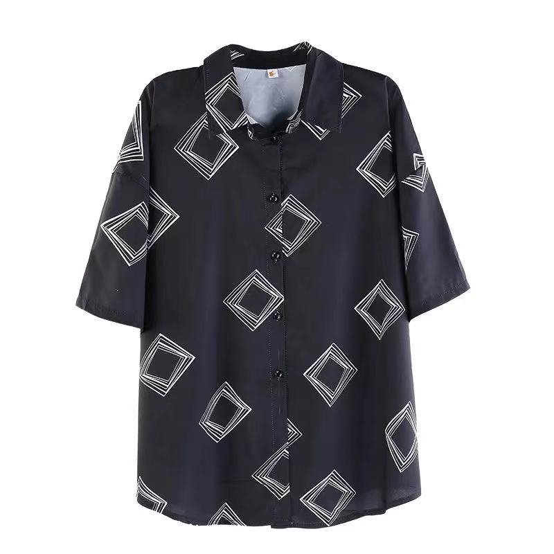 SUXI Áo Sơ Mi Tay Ngắn Dáng Rộng Thời Trang Mùa Hè Cho Nữ