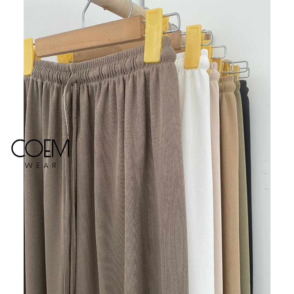 Quần thun nữ suông ống rộng chất tăm mềm mịn bảng màu Basic dễ phối đồ CW099