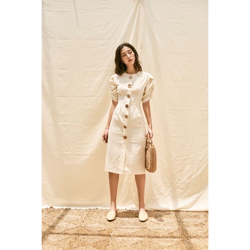 Đầm Cocosin tay nhún new tag size S