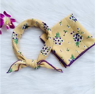 Khăn lụa vuông 58-58 cm buộc nơ cổ