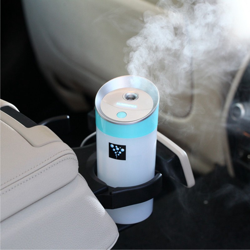 USB Humidifier Water Meter Car Aromatherapy Machine Beauty Atomization Household Air Purifier,BLUE