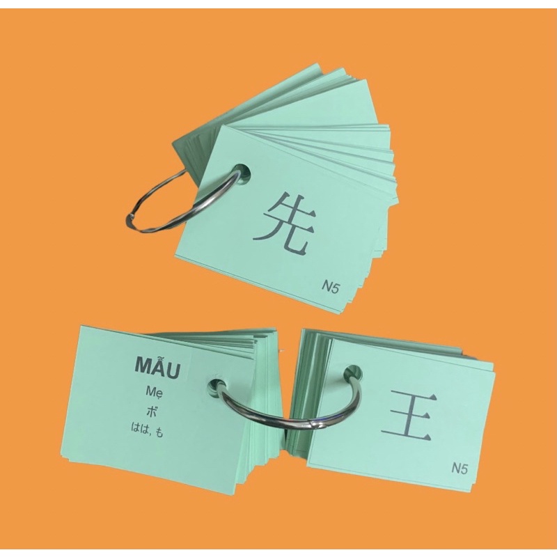 Flashcard Kanji N5 - Bộ thẻ học Hán Tự N5 hiệu quả