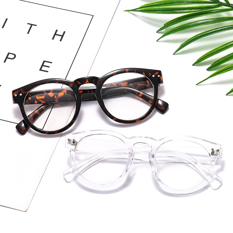 Mắt Kính Gọng Tròn Thiết Kế Đơn Giản Phong Cách Retro