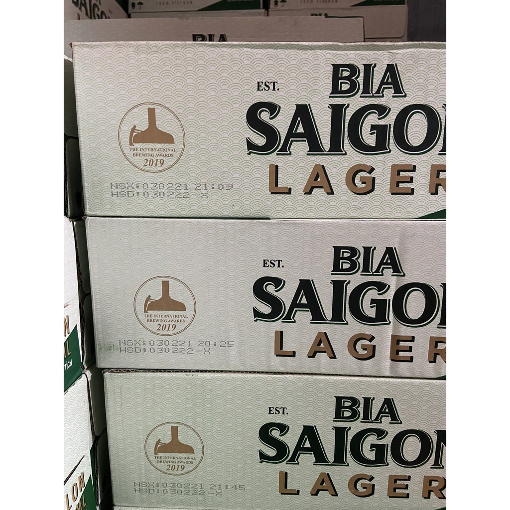 Lốc 6 Lon Bia Saigon Larger - Sài Gòn Trắng 330ml/Lon Date Luôn Mới