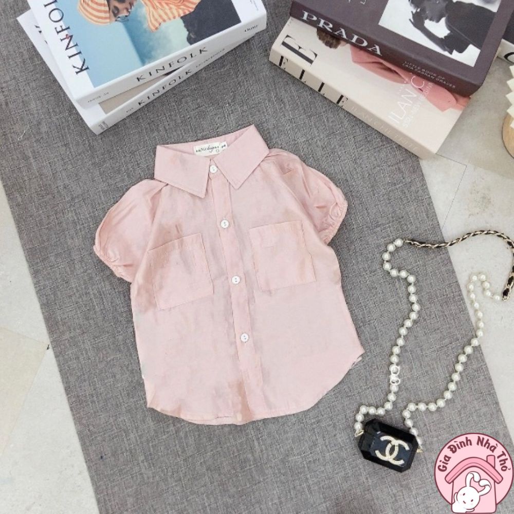 Áo  sơ mi  áo đồng phục dễ thương bé gái đi học đi chơi