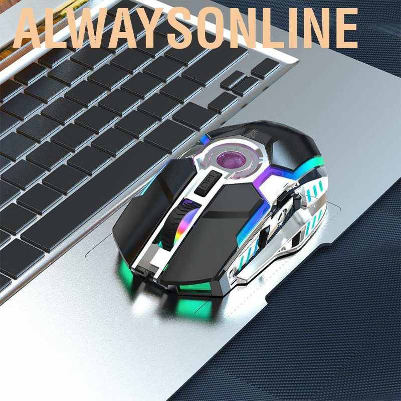Chuột Gaming Alwaysonline 2.4g Không Dây 7 Nút Bấm Cho Laptop Pc Slk
