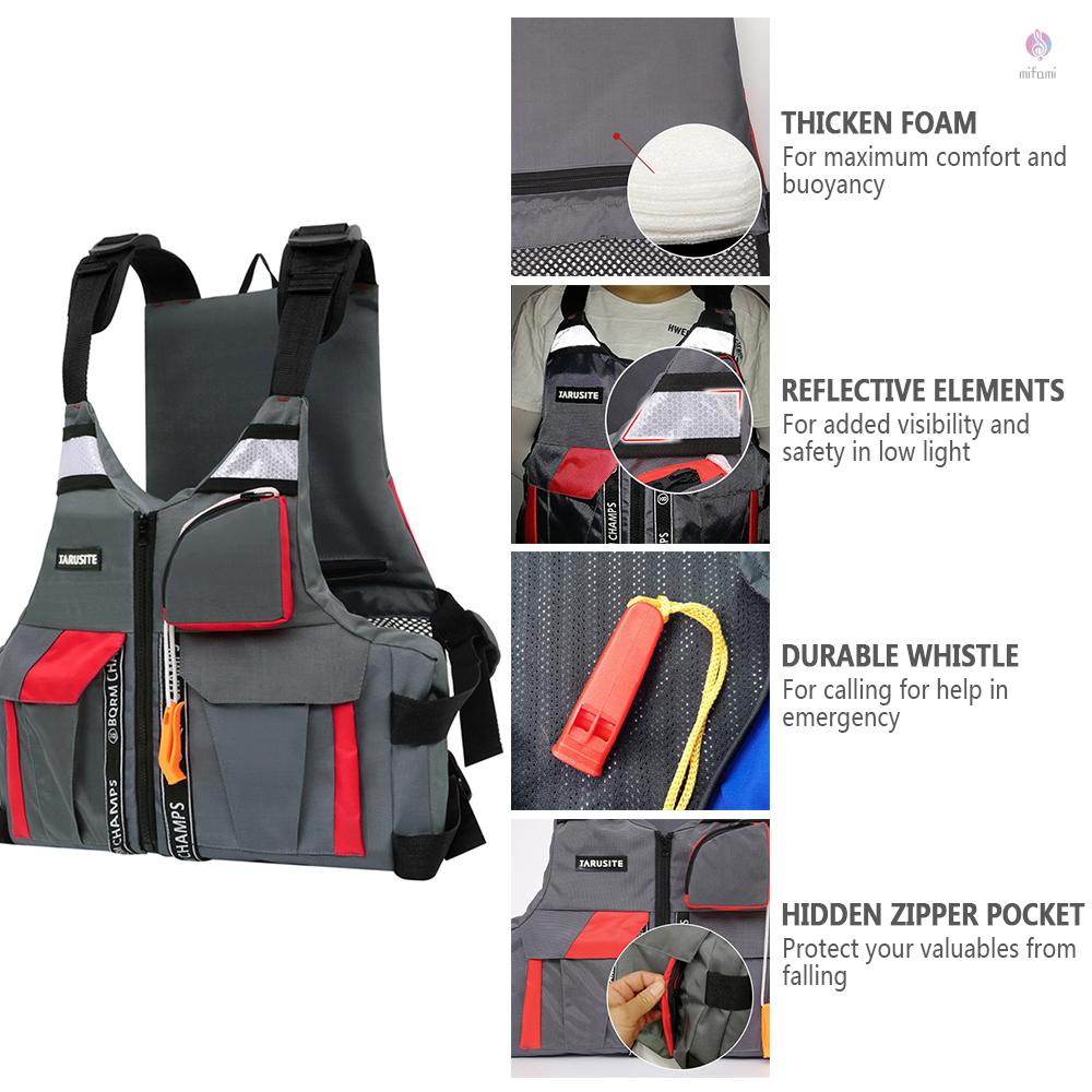 Áo phao cứu sinh an toàn cho người lớn tham gia các môn thể thao dưới nước/ đi ca nô/ câu cá
