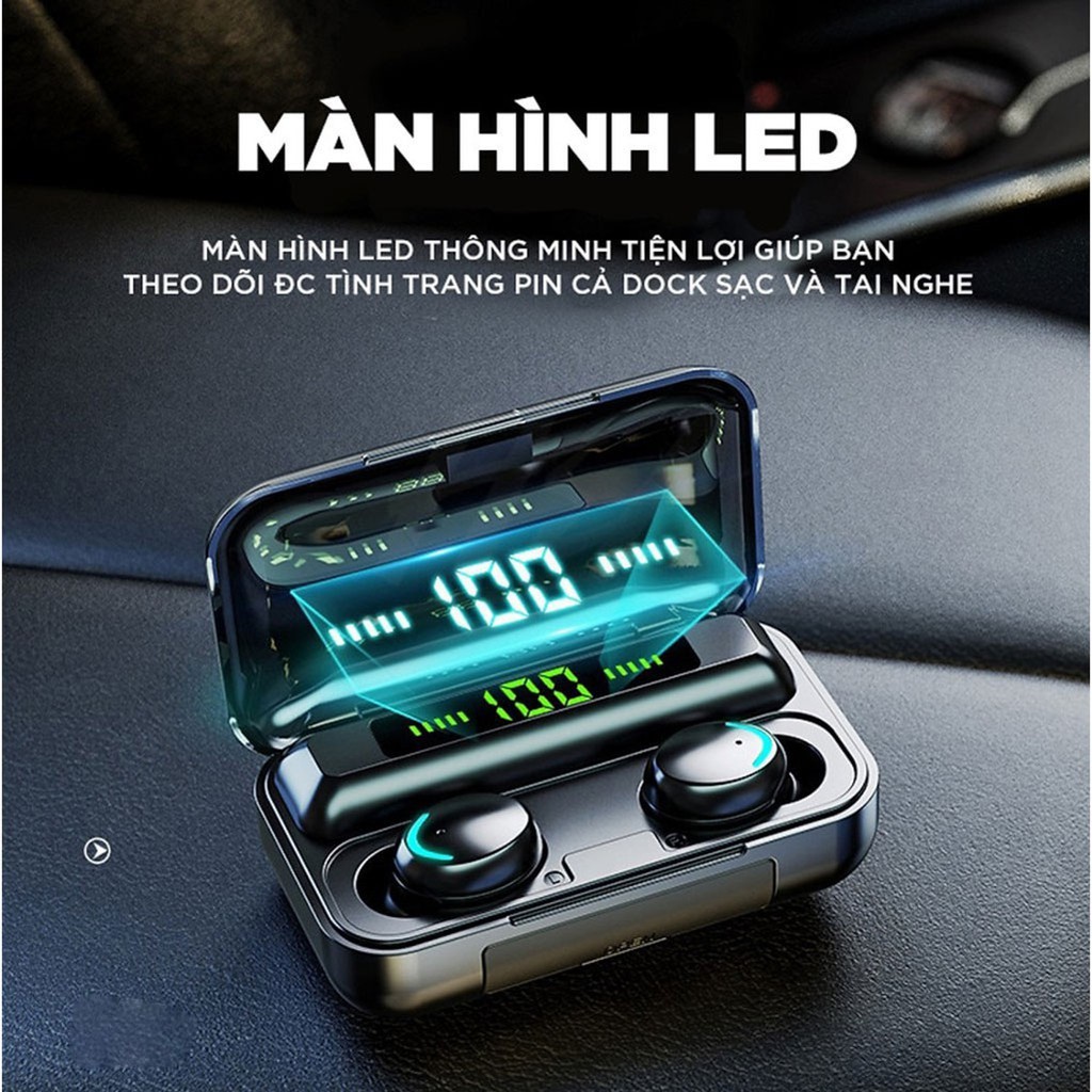 🔥Unico A+🔥Tai Nghe Không Dây Bluetooth TWS F9 Chơi Game/Gaming Chống Ồn Có Mic In Ear Cho các dòng điện thoại