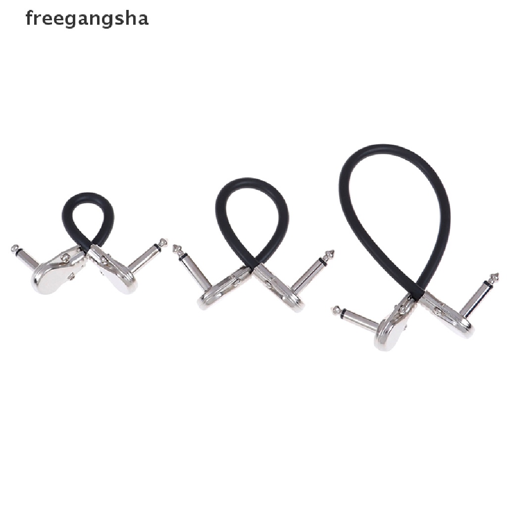 [FREG] 6.35 Guitar patch cable wire right angle effect instrument 15/20/30cm pedal FDH