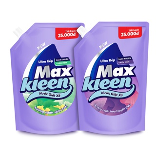 Combo 2 túi nước giặt xả Maxkleen 2.4L túi hương Sớm Mai + Hương Huyền diệu thumbnail